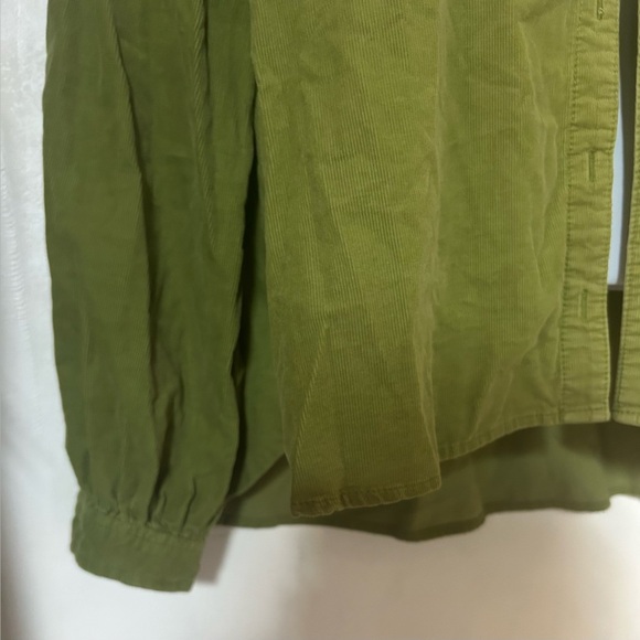 Anthropologie Pilcro The Letterpress Sigourney Corduroy GreenShirt Out of stock - Picture 6 of 10
